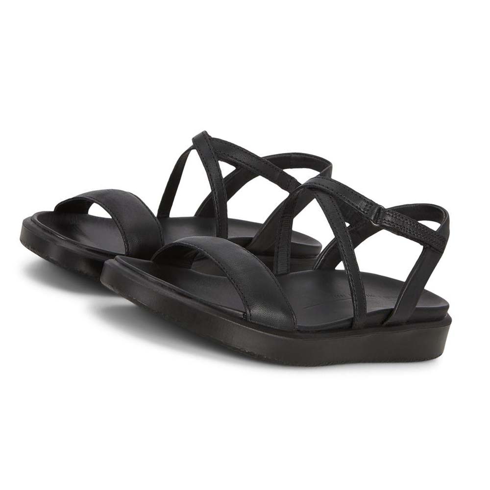 Women's Ecco Flowt Lx Sandals Black | Canada 182DFM